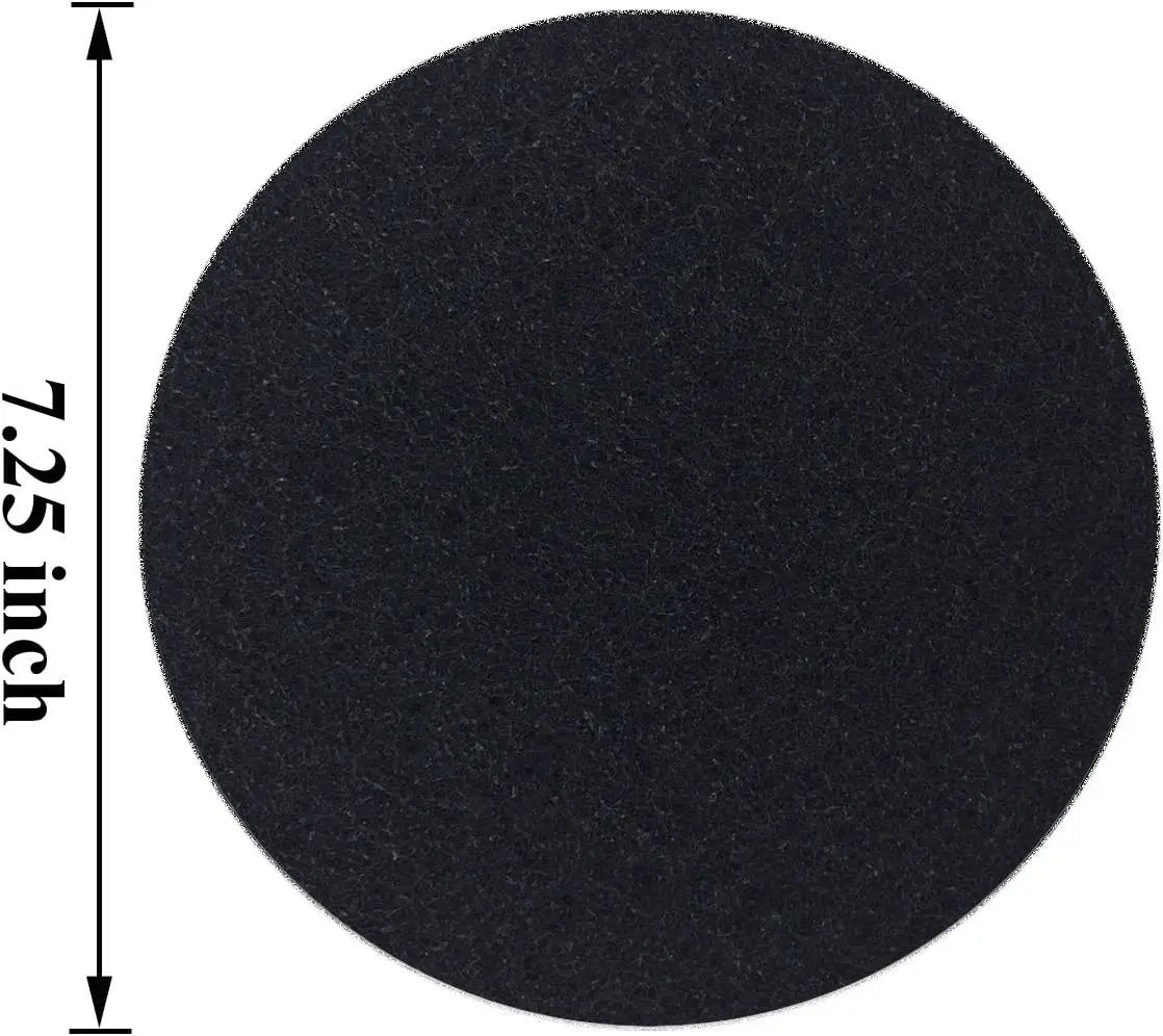 7.25inch Kitchen Compost Bin Charcoal Filter Replacements, Compost Pail Replacement Carbon Filters 7.25 inch, Round by GreenHaven Gardens