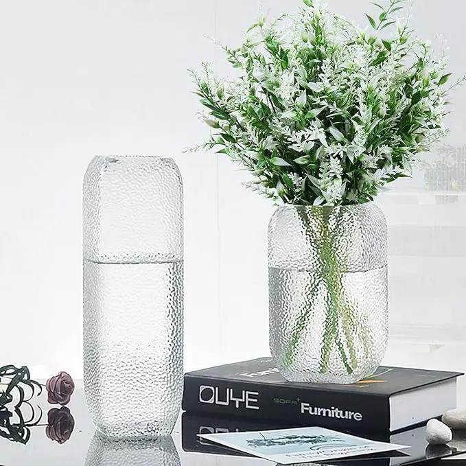 8 Pack Artificial Plants Flowers Grass Shrubs No Fade Faux Plastic Flowers Outdoor for Vases Farmhouse Garden Porch Patio Office Indoor Wedding Decoration Greenery Fake Plants (5#White) by GreenHaven Gardens