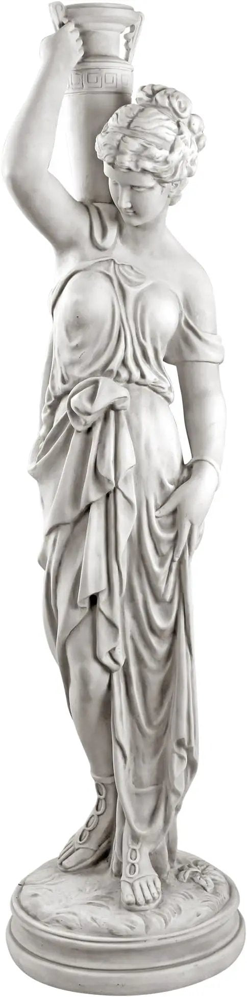 Design Toscano Dione the Divine Greek Water Woman Indoor/Outdoor Garden Statue, Grande, 38 inches tall, Cast Stone Resin, Antique Stone Finish by GreenHaven Gardens