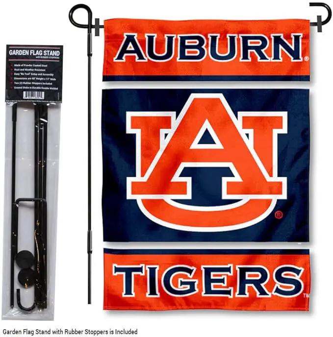 College Flags & Banners Co. Auburn Garden Flag with Stand Holder by GreenHaven Gardens