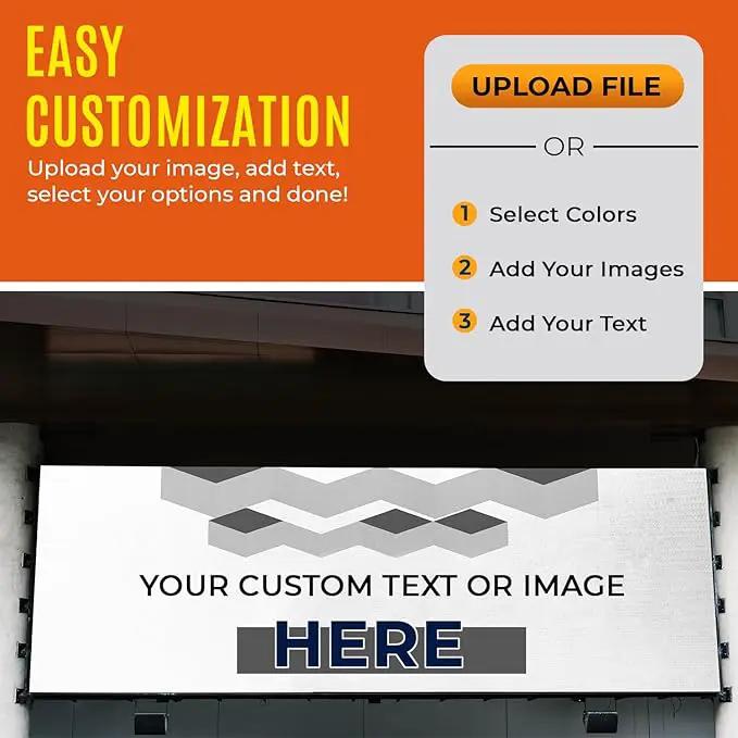 Personalized Passion Vinyl Banner 8' x 12' - Customized Banner for Business, Graduation, Birthday Parties - Indoor/Outdoor Use - Full Color 13oz Vinyl Custom Signs with HD Printed Text, Photos by GreenHaven Gardens