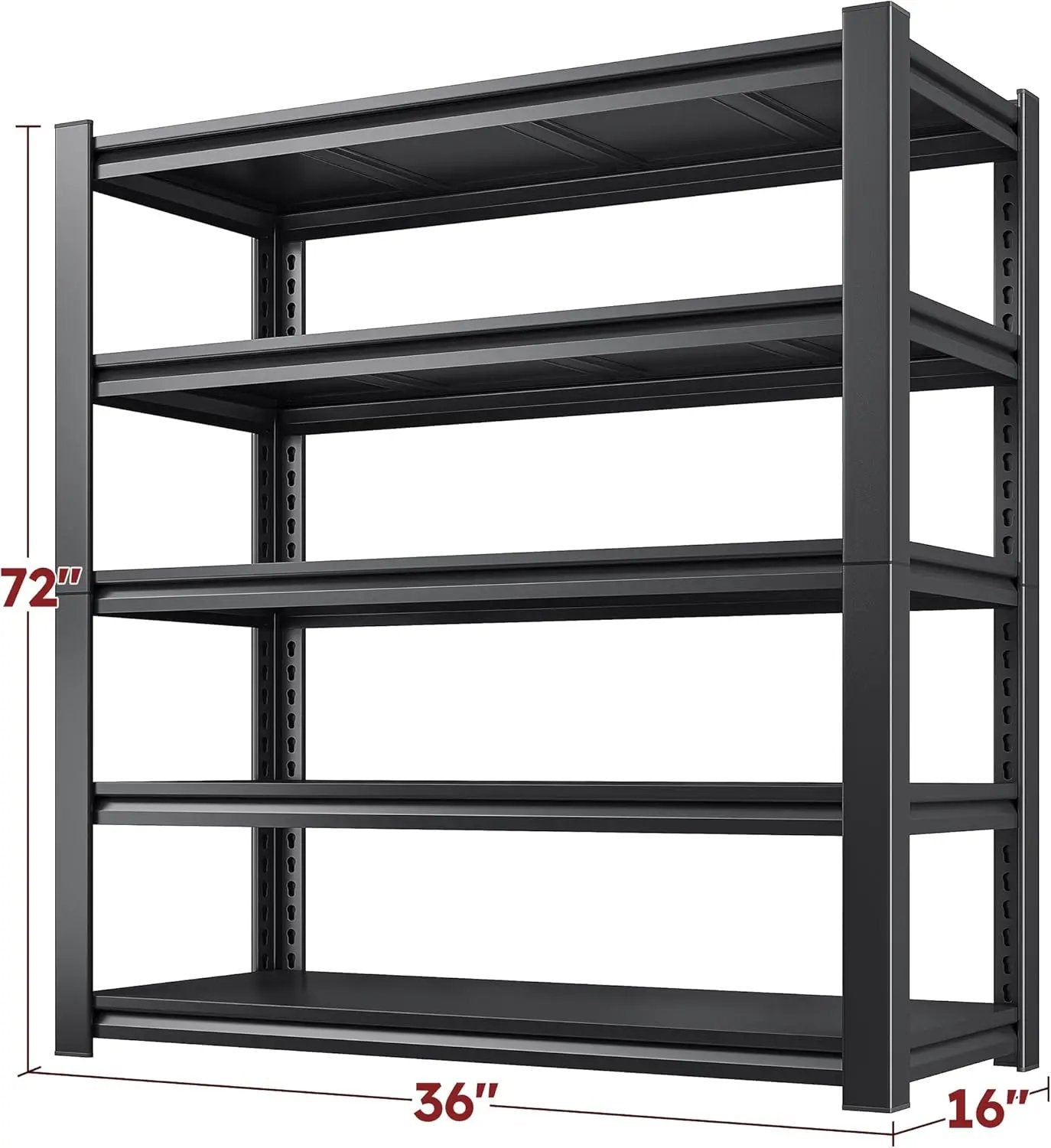 REIBII Garage Shelving 3000 LBS Storage Shelves Adjustable Heavy Duty Shelving Units and Storage Rack for Garage, Basement,2 Pack by GreenHaven Gardens