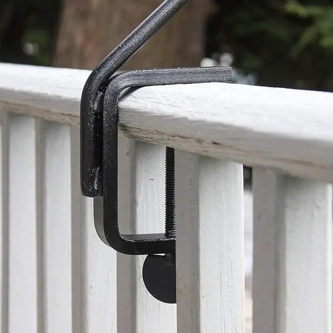 Achla Designs Deck Rail Shepherd's Pole, Angled (BGP-08), 7In by GreenHaven Gardens