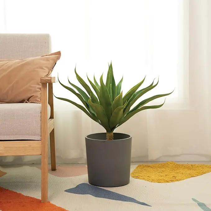 Velener Fake Agave Artificial Plant: Unpotted Fake Agave Plant for Room Decor, UV Resistant Faux Agave Plant for Outdoor/Indoor Decor, 22 inches, Set of 1 by GreenHaven Gardens