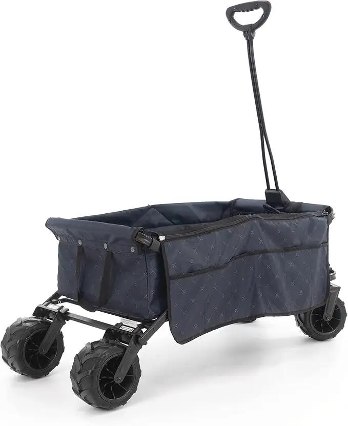 Creative Outdoor Original Folding Wagon All-Terrain Wheels by GreenHaven Gardens