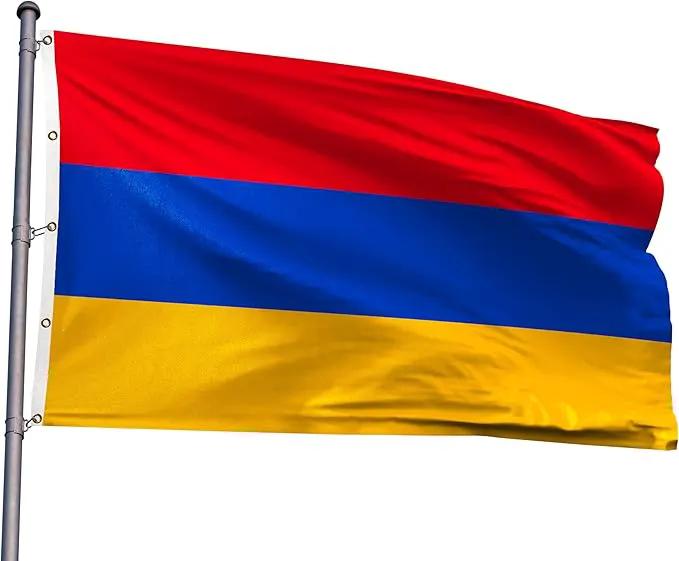 Armenia Extra Large Flag 12x18FT Giant Armenian National Polyester Flag With 5 Grommets For Patriotic Armenian Themed Festival Events Party Decoration(Armenia, 12x18FT) by GreenHaven Gardens