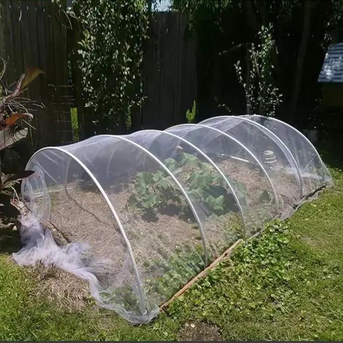 Agfabric Garden Netting 8.2'x9.8' Insect Pest Barrier Netting for Garden Protection,Plant Cover Row Cover Mesh Netting for Vegetables Fruit Trees and Plants,White by GreenHaven Gardens