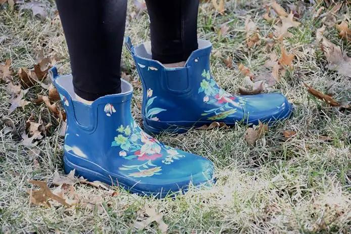 NORTY - Womens Ankle Rain Boots - Ladies Waterproof Winter Spring Garden Boot runs ½ size large by GreenHaven Gardens