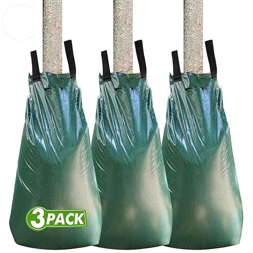 Remiawy Tree Watering Bag, 20 Gallon Slow Release Watering Bag for Trees, Tree Irrigation Bag Made of Durable PVC Material with Zipper (3 Pack 5-8 Hours Releasing Time) by GreenHaven Gardens