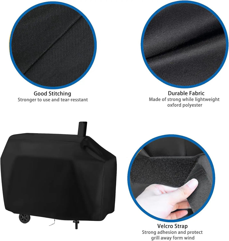 Charcoal Grills Cover for Royal Gourmet CC1830W 30 Barrel Charcoal Grill&for CC1830S Charcoal Grill, Heavy Duty Waterproof Cover, Outdoor BBQ Grilling Cover by GreenHaven Gardens