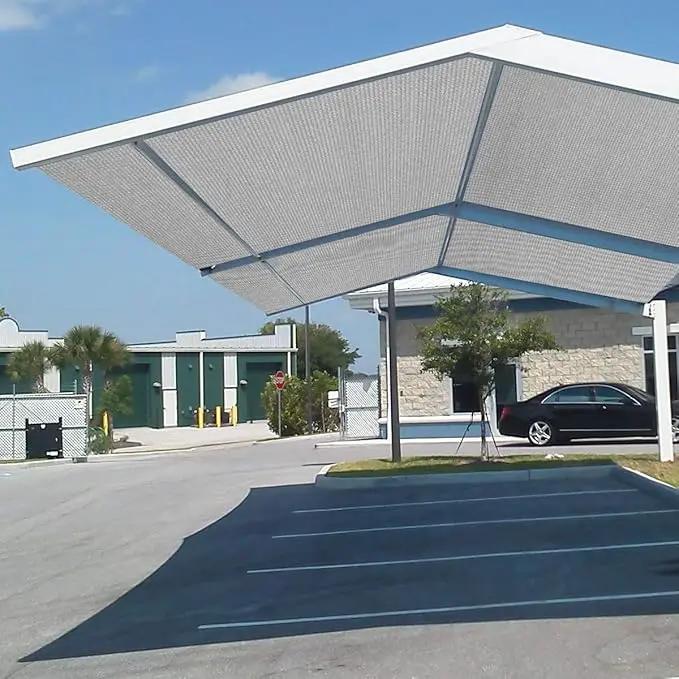Eden's Decor Straight Flat-Edged Sun Shade Sail Rectangular 5' x 12' Grey UV-Blocking Outdoor Canopy Fabric Cloth Awning for Pergola Patio Garden Backyard Custom Size by GreenHaven Gardens