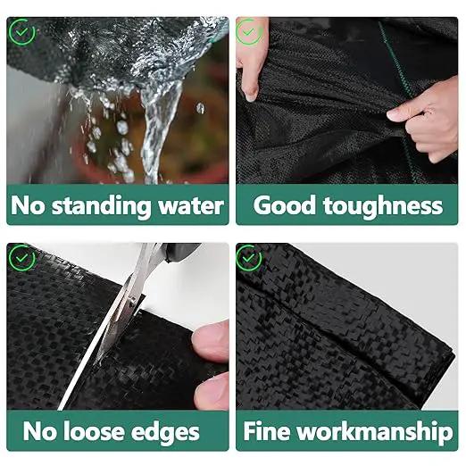 Land Guard 6ft x 300ft Weed Barrier Fabric Heavy Dusty, Ground Cover, Weed Mat, Woven Landscape Fabric for Garden, Lawn and Outdoor Project by GreenHaven Gardens