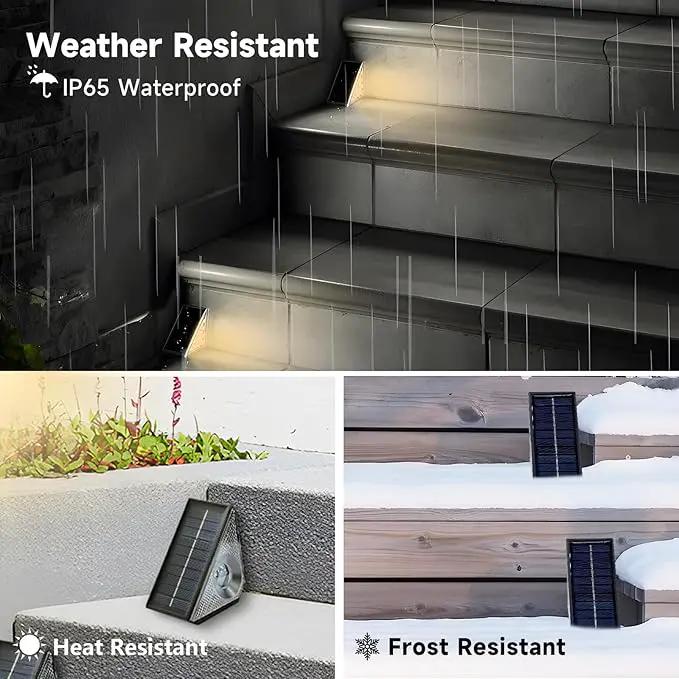 Solar Step Deck Lights Outdoor 20 Pack Solar Step Light, Waterproof Warm White/7 RGB Color Glow Solar Fence Lights for Yard, Patio, Garden, Walkways, Front Door, Pathway, Driveway by GreenHaven Gardens