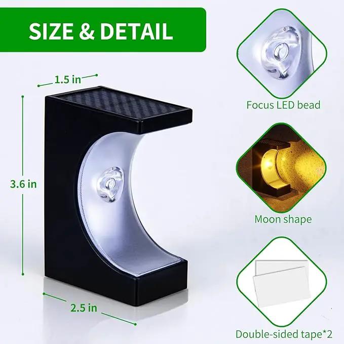 JSOT Solar Step Lights Outdoor - 12 Pack Waterproof Stair Light Outside Warm White Light Deck Lighting for Patio Stairs Garden Decor by GreenHaven Gardens