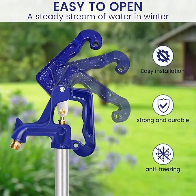 3.25FT Frost-Free Yard Hydrant, Freezeless Frost Proof Hydrant,Water Hydrant 3/4" Pipe Connection,Total Length 3.25ft, 12" Bury Depth,for Yard,Garden,Pasture Irrigation and Drinking by GreenHaven Gardens
