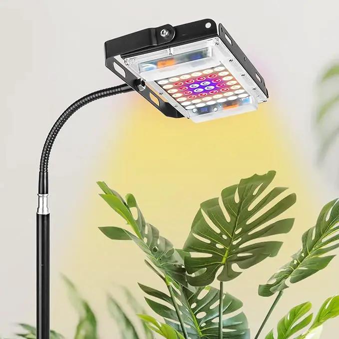 LBW Grow Light with Stand, Full Spectrum 150W LED Floor Plant Light for Indoor Plants, Grow Lamp with On/Off Switch, Adjustable Tripod Stand 15-48 inches by GreenHaven Gardens