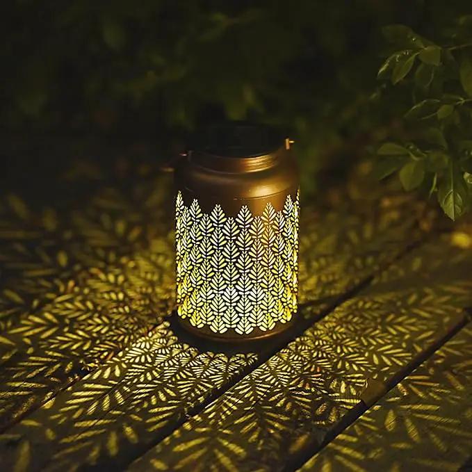 2 Pack Solar Lanterns Outdoor Waterproof - Birthday Gifts for Women, Men, Mom, Solar Lights Outdoor Hanging Garden Decor for Outside, Patio, Outdoor, Yard, Lawn, Balcony Grass by GreenHaven Gardens