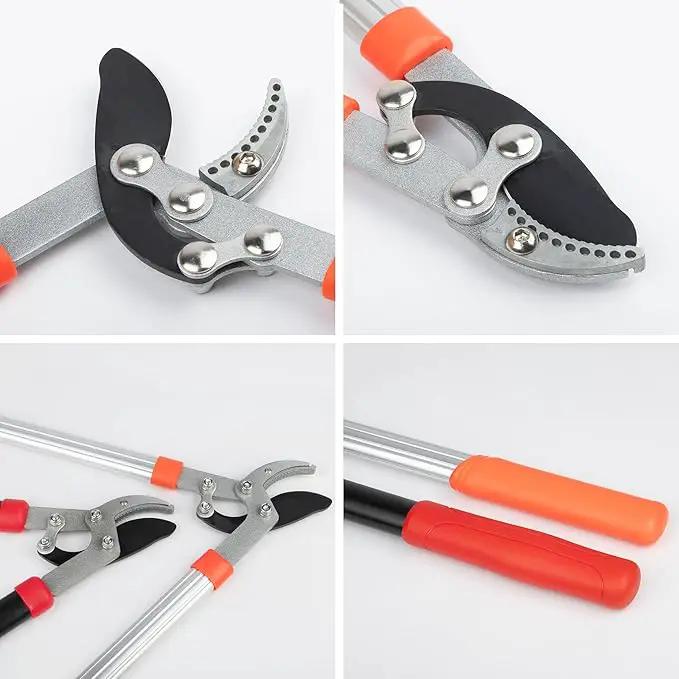 Heavy Duty Garden Lopper Pruning Shears, Aluminum Alloy or Carbon Steel, Tree Branch Cutter with Non-slip Handle, Labor-saving Gardening Tools, Yard, Orchard (Vigorously cut 59cm aluminum alloy) by GreenHaven Gardens