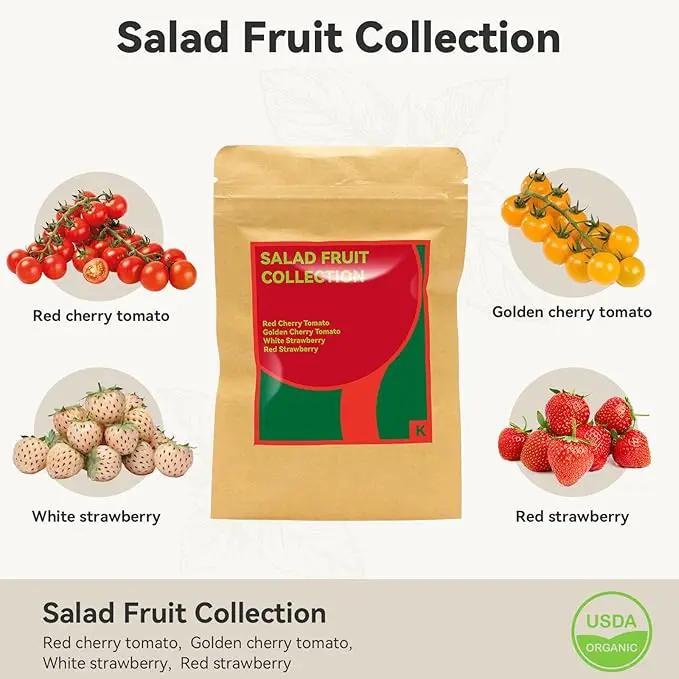 inbloom Strawberry & Tomato Seed Pod Kit for AeroGarden, Ahopegarden, GARDENCUBE, iDoo, MUFGA Hydroponics Growing System, 7-Pods with Heirloom Red/White Strawberry, Red/Golden Cherry Tomato Seeds by GreenHaven Gardens