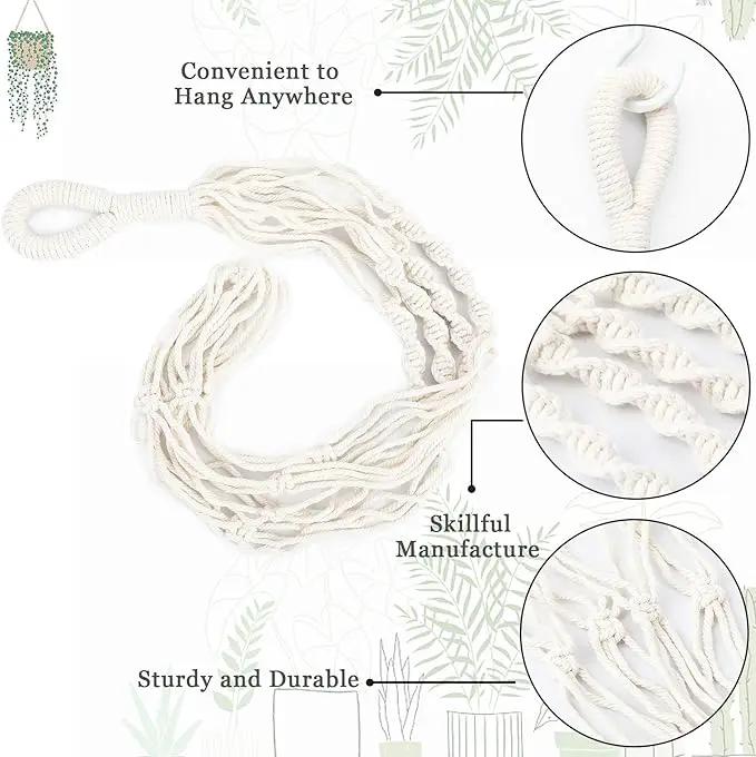 Augshy 27inch Macrame Plant Hanger, 2 Packs Plant Hangers with Hooks, Hanging Planter for Indoor Plants Decorative Macrame Pot Hanger for Home Decor by GreenHaven Gardens