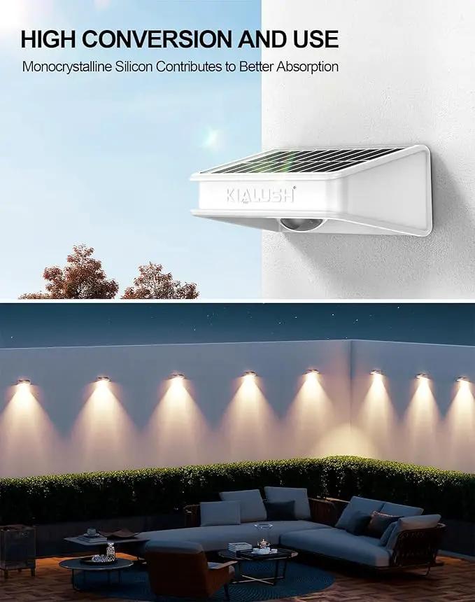 Solar Fence Lights 10 Pack, 9 Color Modes Outdoor Bulb Waterproof Led IP65, Solar Outdoor Lights for Backyard/Railing/Step/Wall/Patio/Yard (White) by GreenHaven Gardens