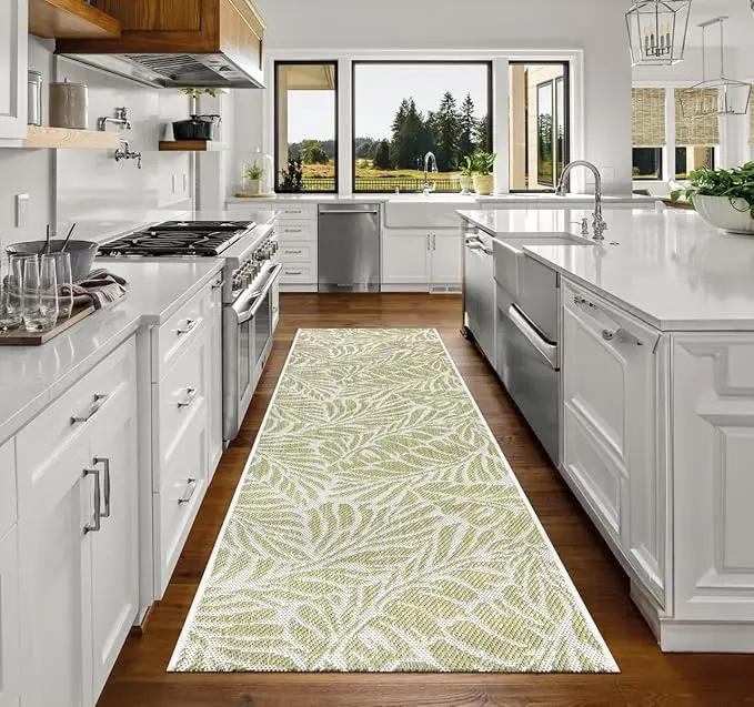 Keen Home Design Terrace Outdoor Runner Rug - 2x12 Washable Indoor/Outdoor Rug for Patio, Kitchen, Balcony, Beach, Garden, Deck and Porch, Size: 2'2"x11'10" by GreenHaven Gardens