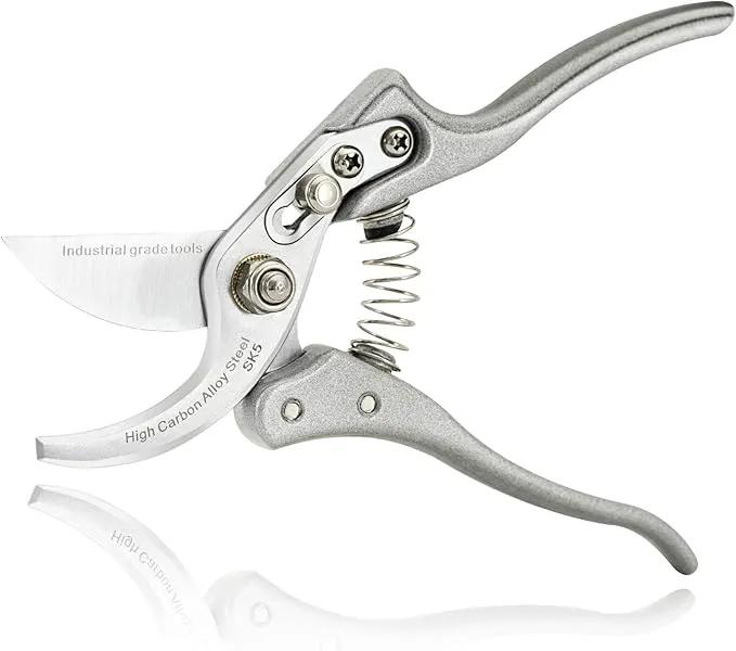 TONMA Pruning Shears for Gardening [Made in Japan] 8 Inch Bypass Garden Scissors Secateurs, Premium Japanese Gardening Tools Hand Pruner Clippers with Ergonomic Handle by GreenHaven Gardens