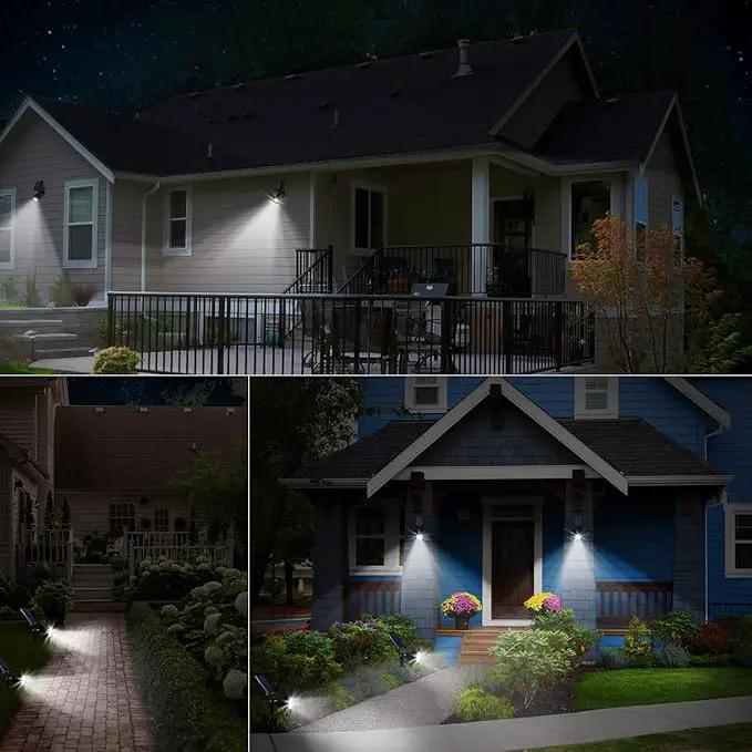 URPOWER Solar Lights Outdoor, Adjustable Solar Spot Lights Outdoor, 2-in-1 Waterproof Solar Landscape Spotlights Wall Light, Dusk-to-Dawn Solar Powered Outdoor Light for Garden, Yard, Pathway (2 Pack) by GreenHaven Gardens