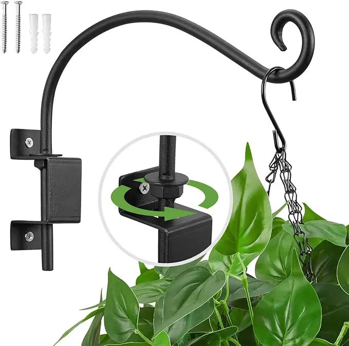 Kingsyard Swivel Plant Hangers Outdoor - 12 Inch Heavy Duty Wall Plant Hooks for Hanging Plant Baskets Bird Feeder Lanterns Wind Chimes by GreenHaven Gardens