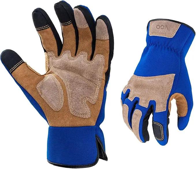 Vgo... 1-Pair Gardening Gloves Men, Safety Work Gloves, Puncture-proof, Thornproof, Touchscreen (SL7475) by GreenHaven Gardens