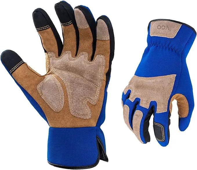 Vgo... 1-Pair Gardening Gloves Men, Safety Work Gloves, Puncture-proof, Thornproof, Touchscreen (SL7475) by GreenHaven Gardens