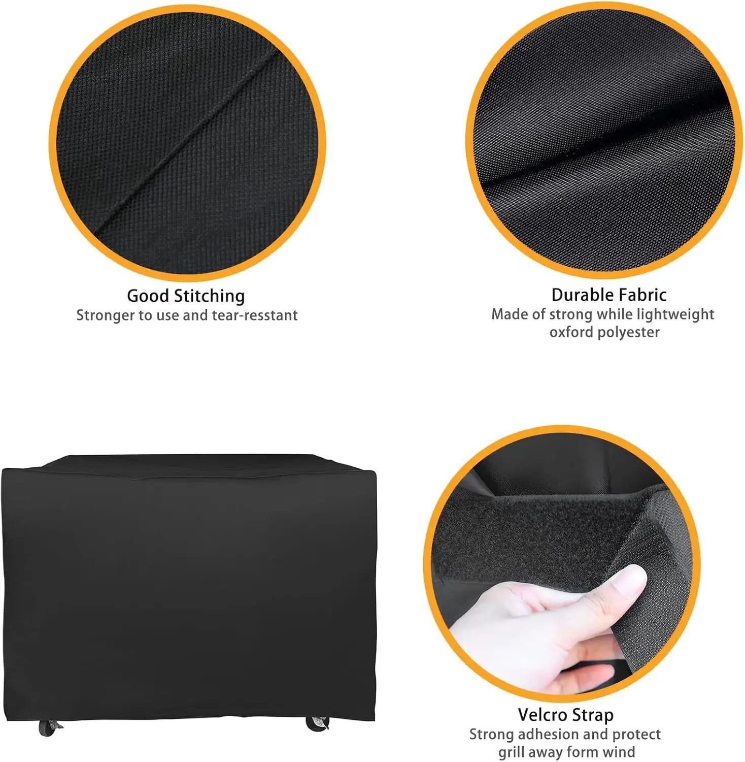 Grill Cover for for Royal Gourmet GB4000 GB4000F, 45 inch 600D Heavy Duty Cover CR4014, Durable Outdoor BBQ Waterproof Grill Cover by GreenHaven Gardens