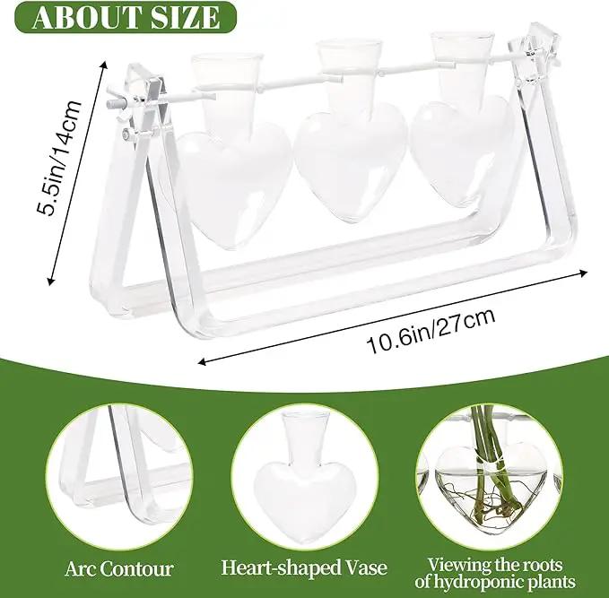 Plant Terrarium Propagation Stations with Acrylic Stand Birthday Gifts for Women Plant Stand Indoor Office Home Decor by GreenHaven Gardens