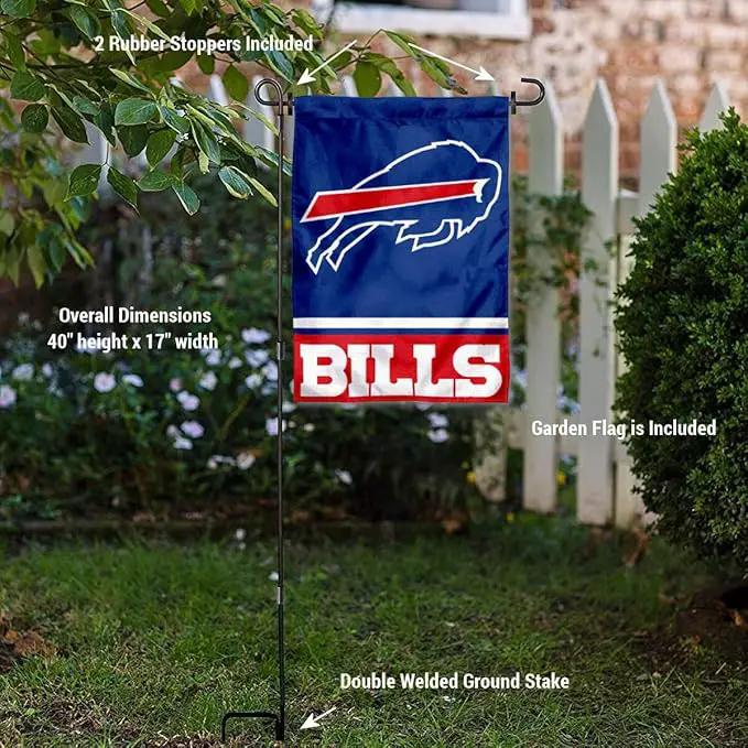 WinCraft Buffalo Bills Garden Flag with Stand Holder by GreenHaven Gardens