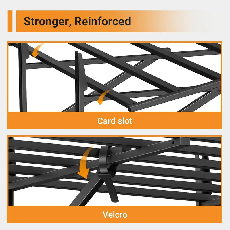Solid 2x6 ft Garage Storage, 2 Pack 1600 lbs Total Weight Capacity, Heavy Duty Wall Mounted Shelving for Home, Kitchen & Pantry, Black by GreenHaven Gardens
