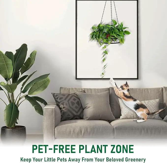 8-Pack Metal Hanging Planters for Outdoor Plants - Heavy Duty 4 Hanging Plant Holder with 4 Bird Patterned Plant Hanger – Aesthetic Flower Pot Holder for an Instant Indoor and Outdoor Decor by GreenHaven Gardens