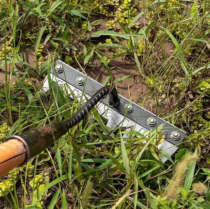 Gardening Hand Weeder Tool,Manual Weeder Tool with Detachable Blades, 4 Sizes High Carbon Steel Dual-Edge Design for Farm Garden Lawn Weed Removal, Soil Cultivation & Root Extraction (5 Tines) by GreenHaven Gardens