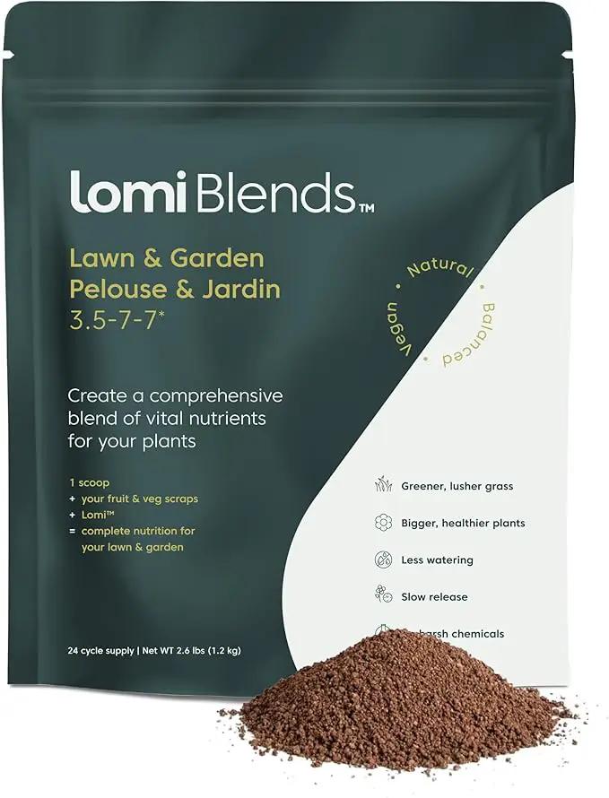 Lomi Blends - All-in-One Lawn and Garden Solution - All-Natural Multi-Vitamin for Healthy Soil, Safe for Kids and Pets, Easy to Use - Sustainable Gardening by GreenHaven Gardens