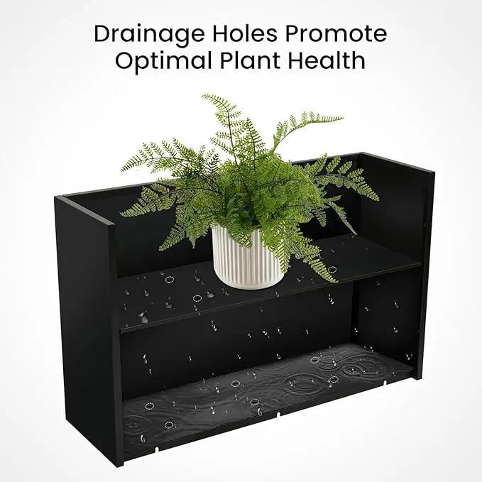 Adjustable Metal Planter Box 38” x 12” x 30”, Steel Garden Box with Smart Drainage, Heavy-Duty Plant Container Powder-Coated Steel - Perfect for Garden, Patio & Balcony Decor by GreenHaven Gardens