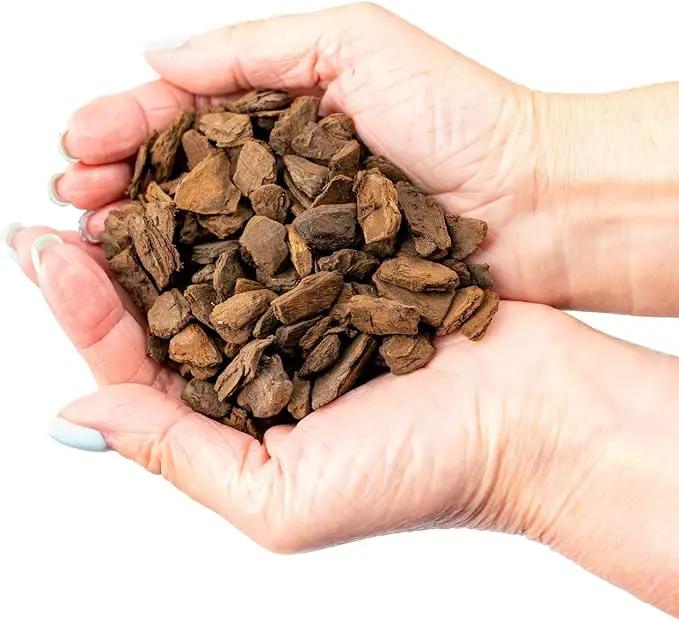 Premium Grade New Zealand Pinus Radiata Bark by Gardenera - 20 Quart - Organic Hand Mixed New Zealand Pine Bark for Orchids - Medium Chips 9-12mm - 4 Bags of 5 Quart by GreenHaven Gardens