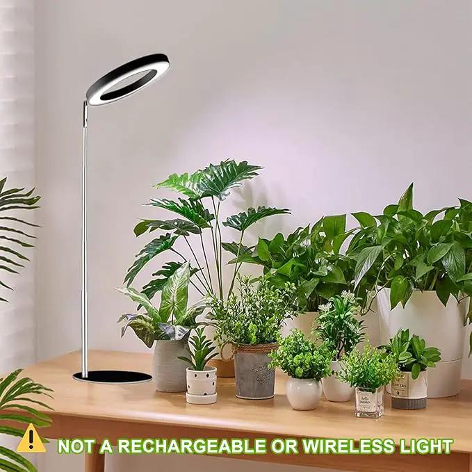 yadoker Plant Grow Light for Indoor Plant,Desk LED Grow Light,Height Adjustable,Automatic Timer with 8/12/16 Hours,10-Level Brightness,Ideal for Small Plant Grow by GreenHaven Gardens