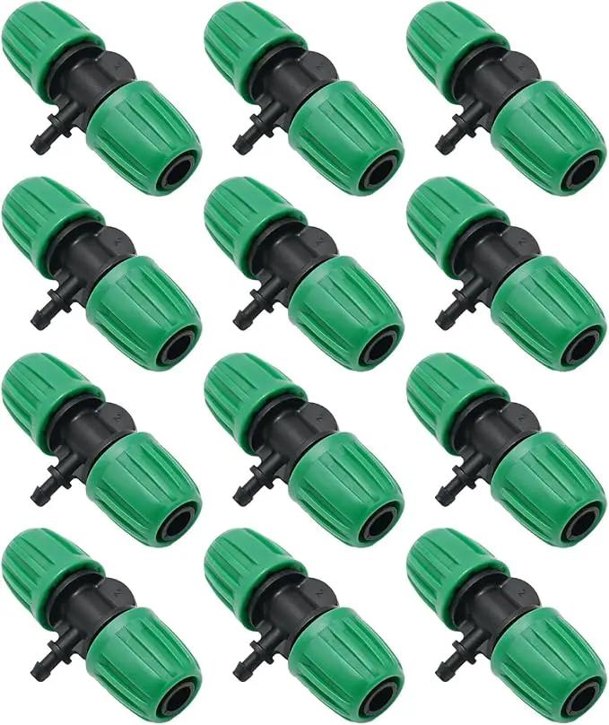 MDEOOSKY 12 Pcs Barbed Tee 1/2 Inch Tubing (1/2" ID X 0.6-0.63" OD) 16mm To 1/4 Inch Irrigation Tube Anti-Drop Barbed Tee Hose Fittings Drip Parts Twist Locked 3 Way Connectors(Fits 13mm ID / 4mm ID) by GreenHaven Gardens