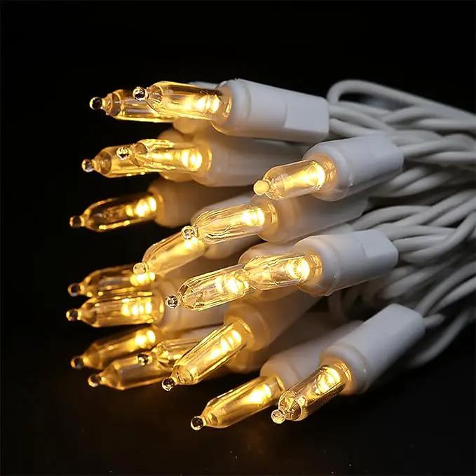 MULTI-SPARKING White Christmas LED Lights - 35 Count Warm White Christmas String Lights for Small Tree, Crafts, Holiday, Indoor/Outdoor Decorations, 11 Feet White Wire, UL Certified, Connectable by GreenHaven Gardens