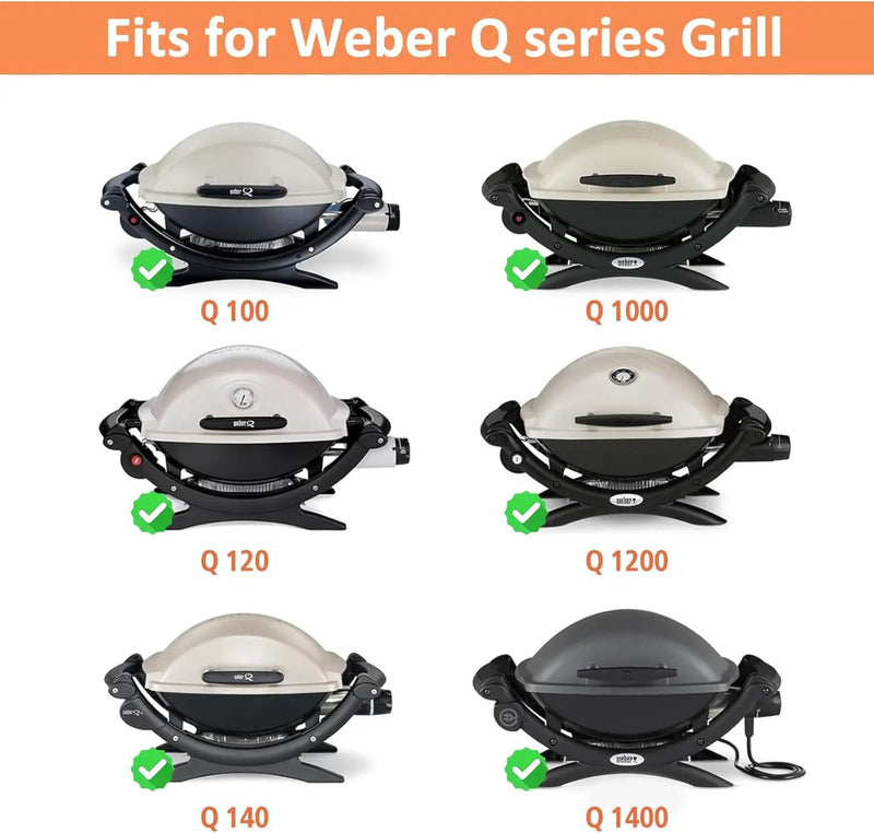 7582 Cast Iron Griddle for Weber Q1000 Grill, for Weber Q100 Q1000 Q1200 Q120 Q140 Q1400 Grill Parts, for 7582 Grate 6558 Full Size Griddle Inserts, Baby Q Replacement, Flat Top Plate Accessories by GreenHaven Gardens