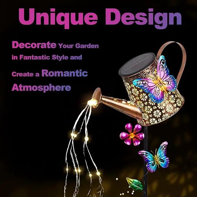 Solar Watering Can with Lights Outdoor Garden,Waterproof Garden Stake Lights Decoration for Yard Lawn Patio Pathway Front Porch Landscape Gardening Gifts for Mom Grandma Women Birthday Gift by GreenHaven Gardens