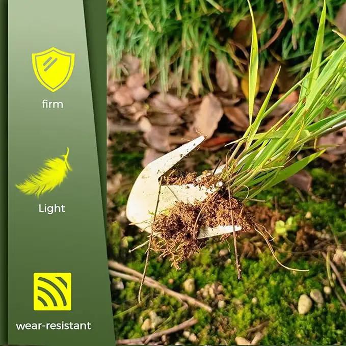 Weeding Artifact Uprooting Garden Weeding Tool, Upgraded Weed Removal Tool, Stainless Steel/Manganese Steel Weed Puller Manual Weeders for Home Gardening Yard Farmland (Stainless Steel) by GreenHaven Gardens