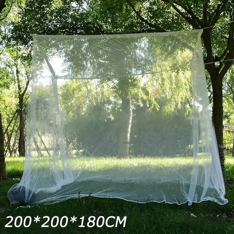 Camp Mosquito Net, 200 x200cm Ultra Large Mosquito Net Camping Tent for Camping, Finest Holes Mesh 20, Square Netting Curtain for Bunk Bed, Camping, Bedding, Patio, Easy Installation, Storage Bag by GreenHaven Gardens