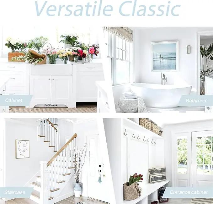 Dimoon 787''x17.7'' White Peel and Stick Wallpaper Contact Paper Self Adhesive Wall Paper by GreenHaven Gardens