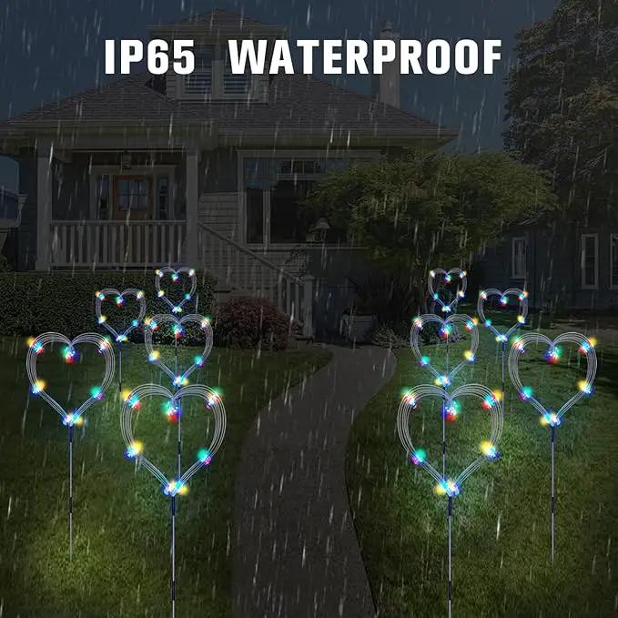 Solar Garden Firework Lights Outdoor 8 Pack, 8 Modes, 120 LED Waterproof Copper Wire DIY Solar Decorative Lights with Remote Control, for Yard Pathway Party Decor by GreenHaven Gardens