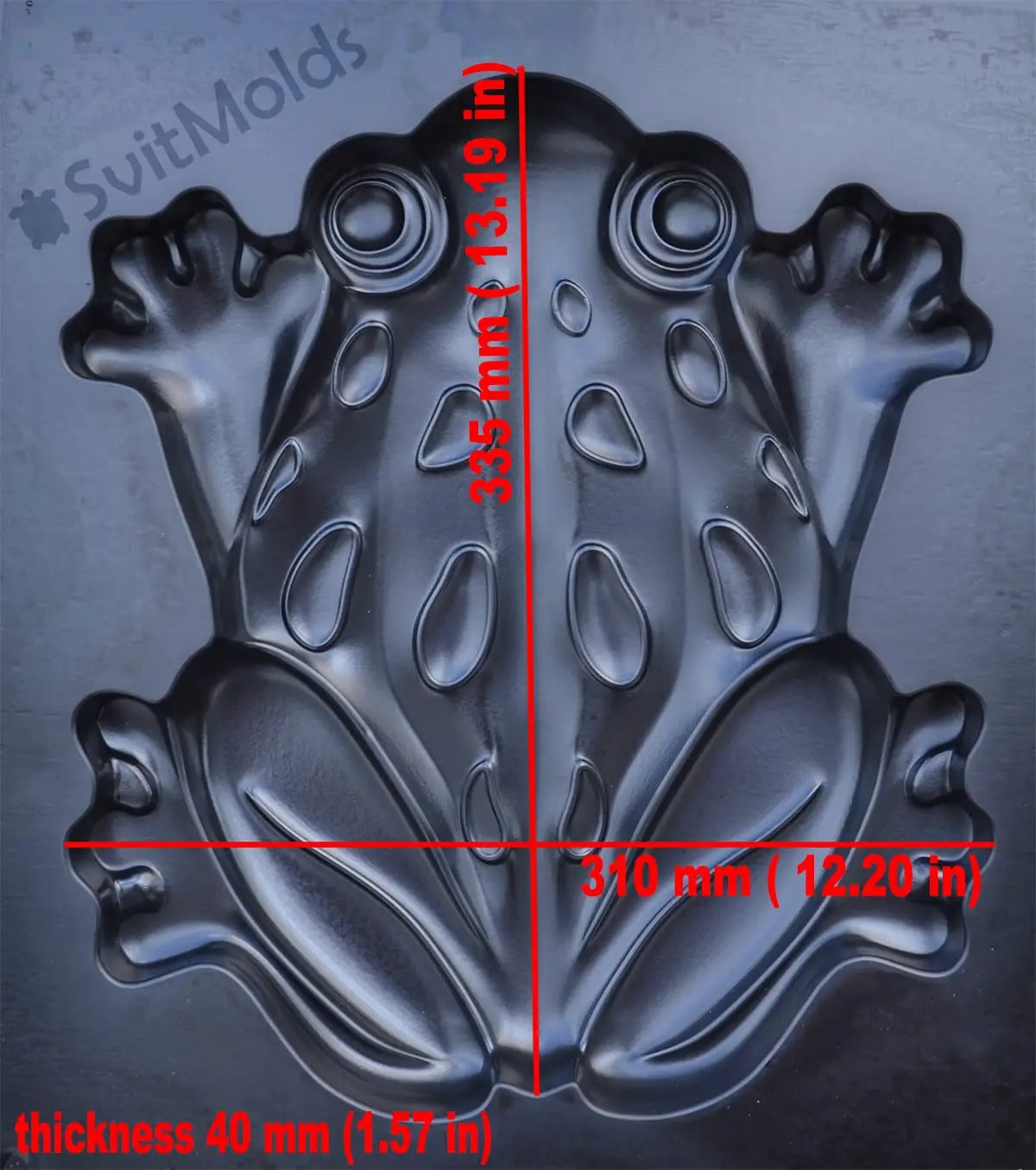 SvitMolds Concrete Mold DIY Frog Stepping Stone Mould Concrete Cement Mould ABC Plastic Toad Animal Garden and Yard Decor Garden Path Walkway (1, S68-Sm) by GreenHaven Gardens